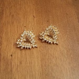 Fashion jewelry pair of heart shaped Y2K earrings